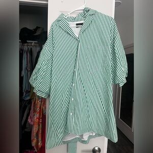Vici stripe green dress